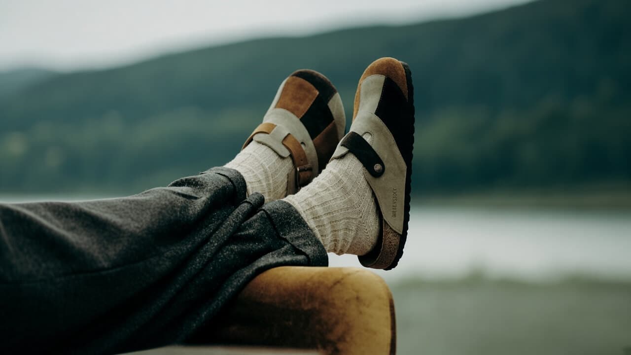 Beams y Birkenstock presentaron unas Boston asimétricas por sus 50 años
