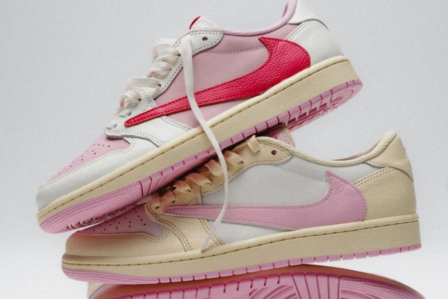Llegó "Pink Pack": Air Jordan 1 Low OG X Travis Scott  aterriza en Argentina