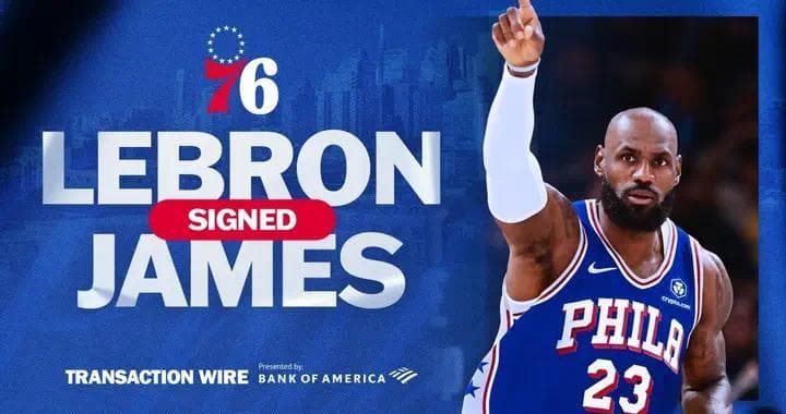 LeBron James ya rompe records con su llegada a Philadelphia 76ers