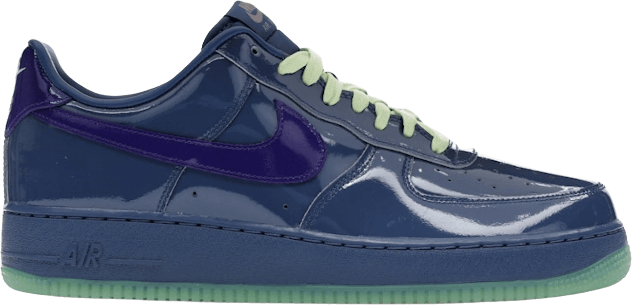 Nike Air Force 1 Low - Patent Leather Mystic Navy Grape Ice