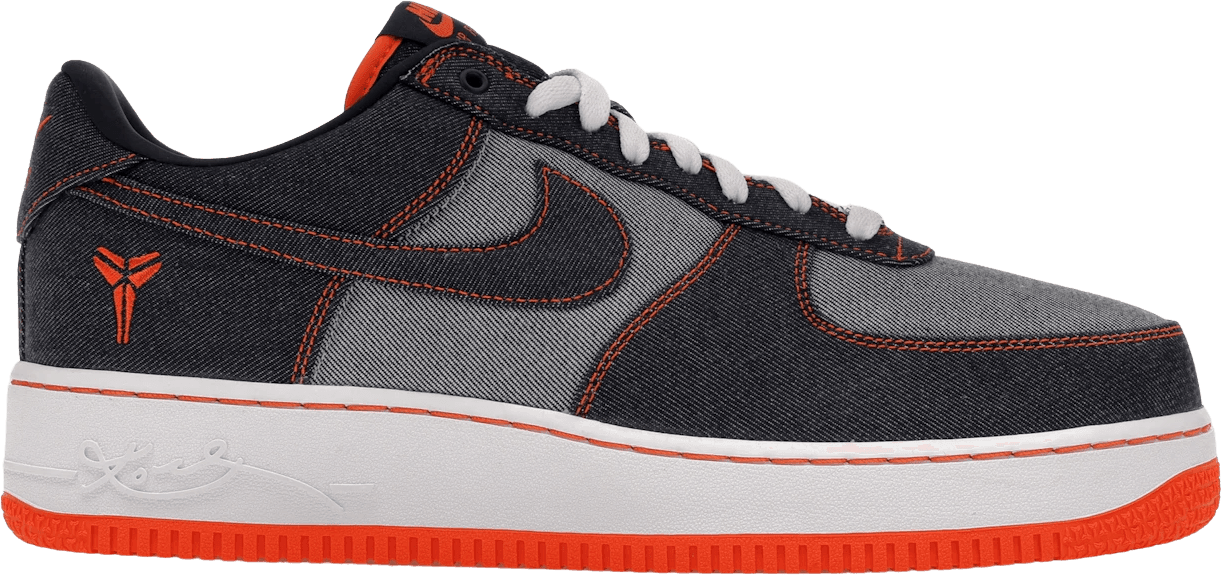 Nike Air Force 1 Low Protro - Kobe Bryant Denim Obsidian Safety Orange