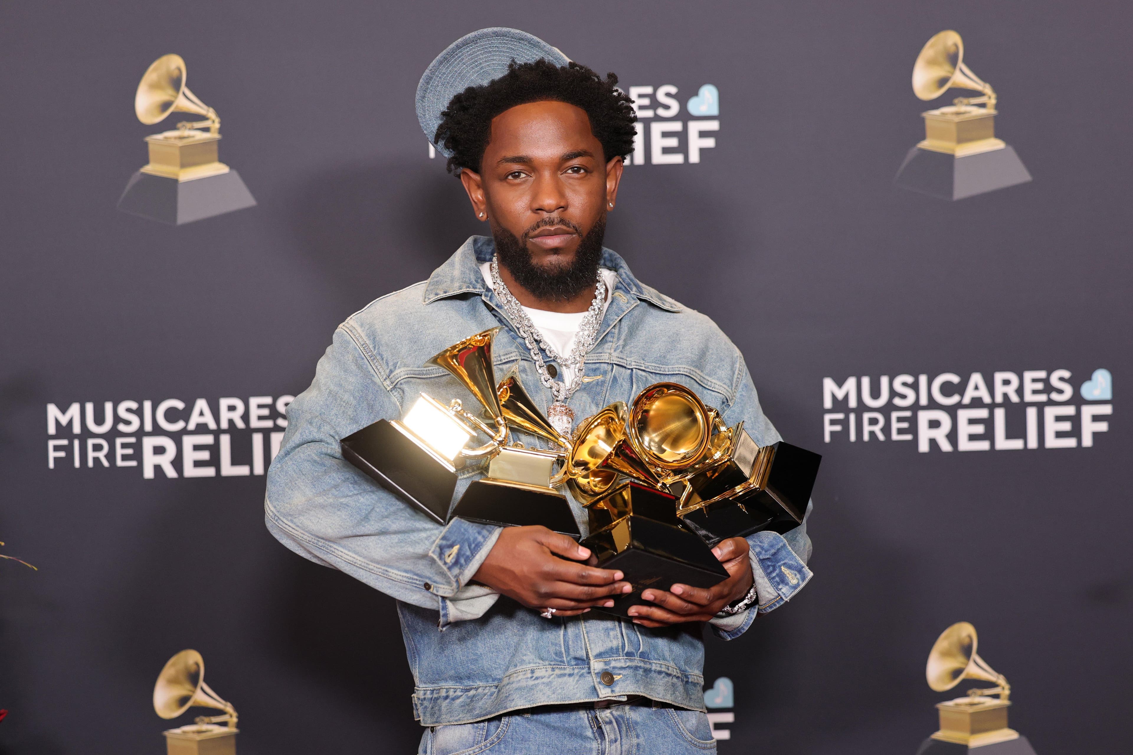 "Not Like Us": Kendrick Lamar arrasó en los Grammy 2025