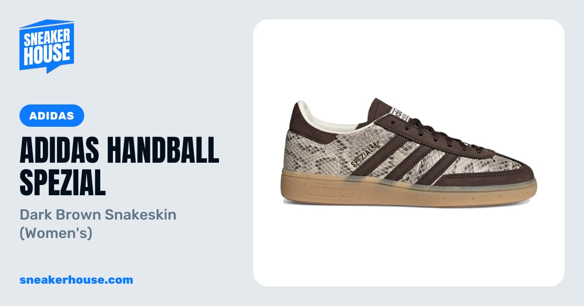 adidas Handball Spezial - Dark Brown Snakeskin (Women's) | SneakerHouse