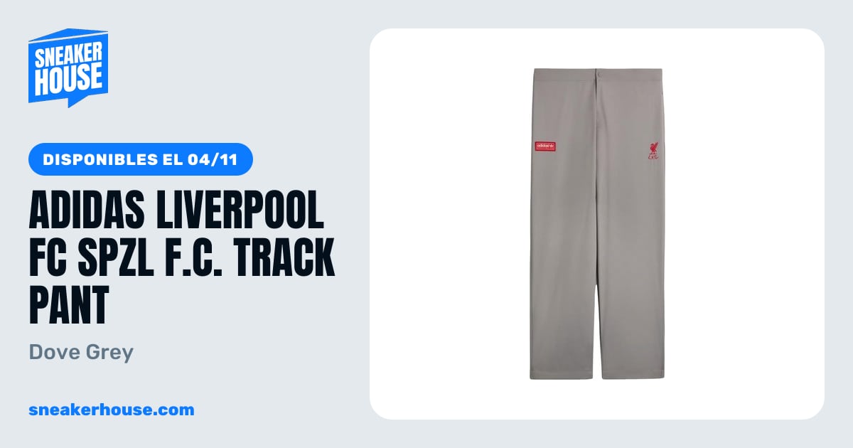adidas Liverpool FC SPZL F.C. Track Pant - Dove Grey | SneakerHouse