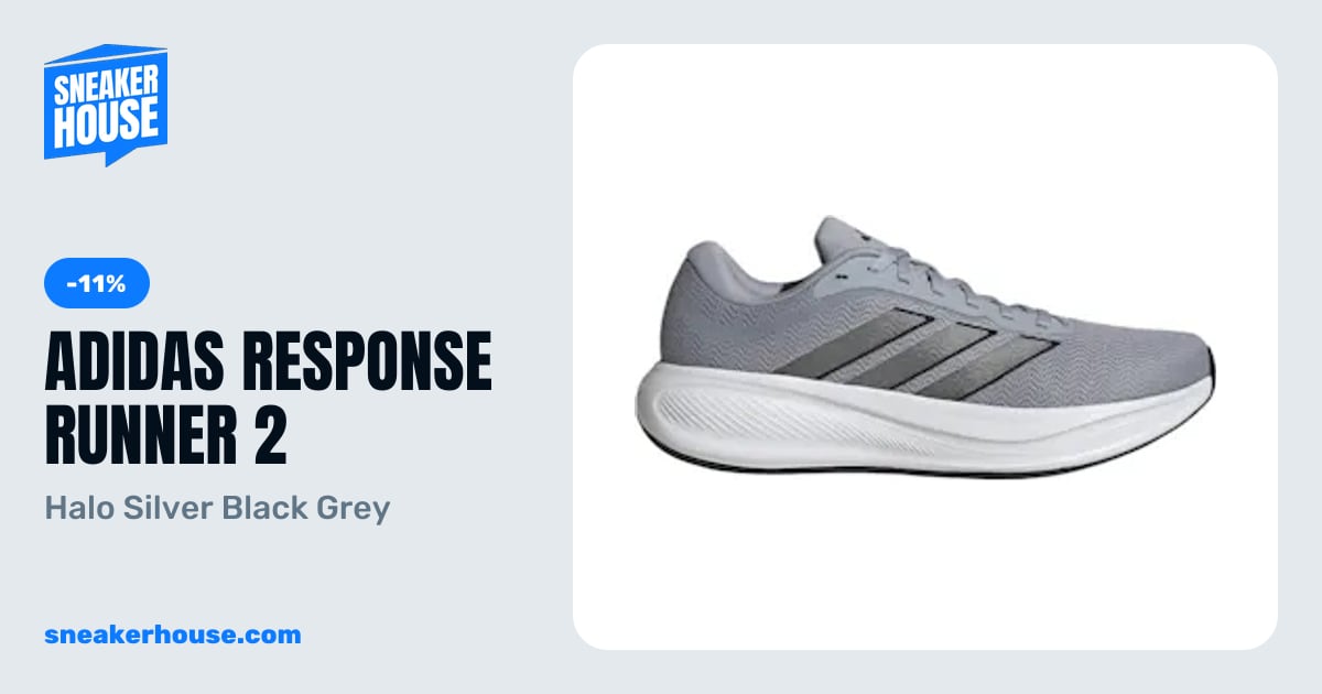 adidas Response Runner 2 - Halo Silver Black Grey | SneakerHouse