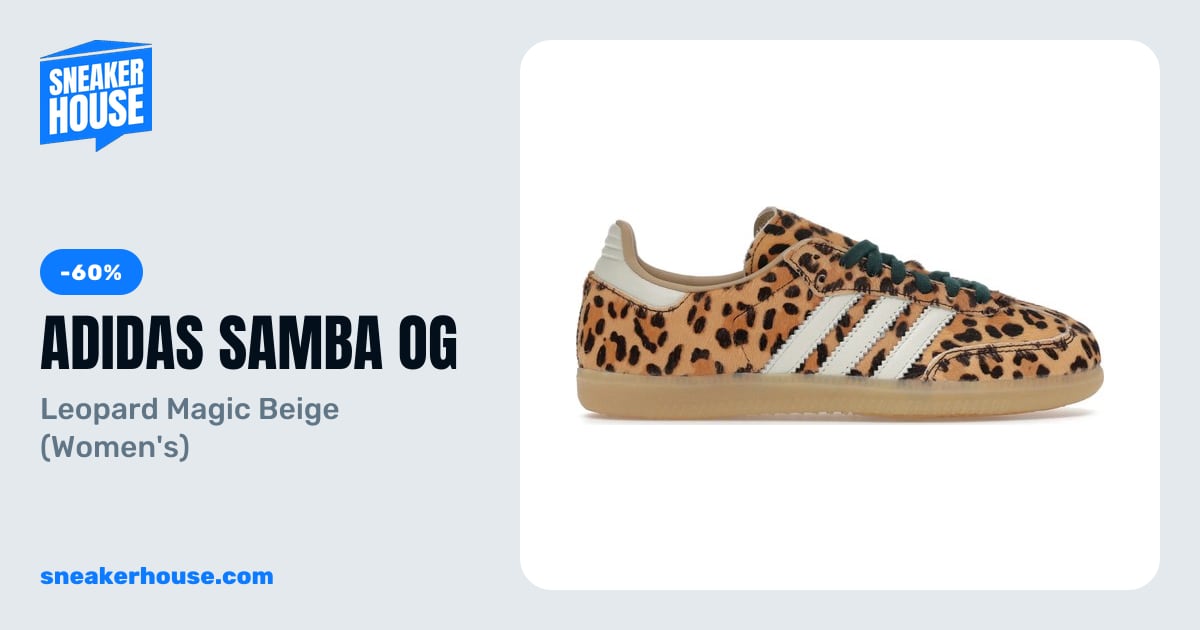 adidas Samba OG - Leopard Magic Beige (Women's) | SneakerHouse