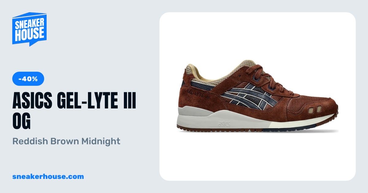 ASICS Gel-Lyte III OG - Reddish Brown Midnight | SneakerHouse