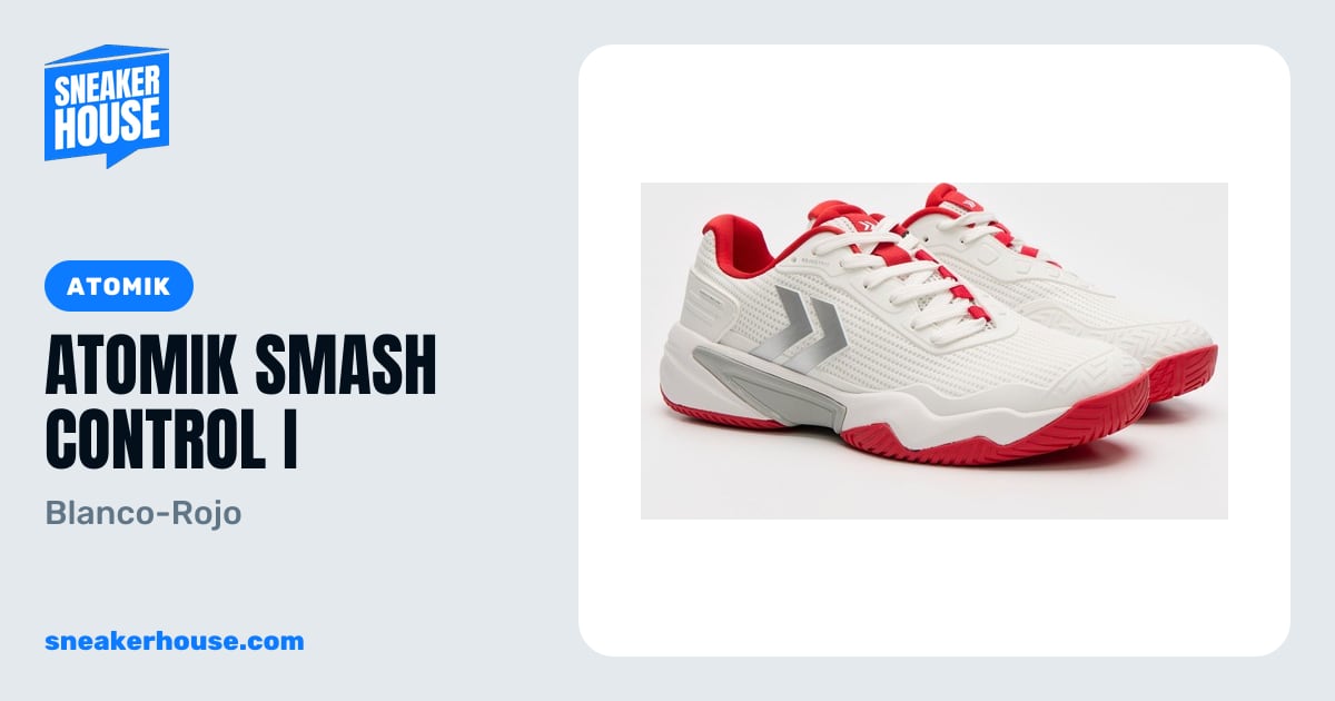 Atomik Smash Control I - Blanco-Rojo | SneakerHouse