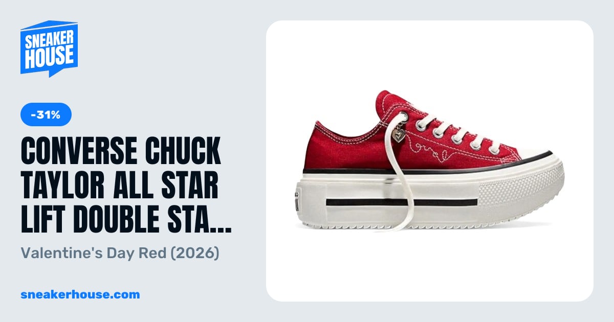 Converse Chuck Taylor All Star Lift Double Stack Platform - Valentine's ...