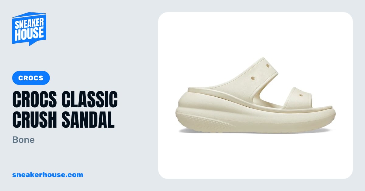 Crocs Classic Crush Sandal - Bone | SneakerHouse