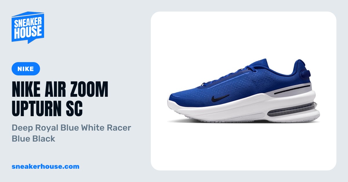 Nike Air Zoom Upturn SC - Deep Royal Blue White Racer Blue Black ...