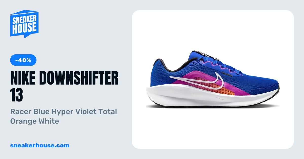 Nike Downshifter 13 - Racer Blue Hyper Violet Total Orange White ...