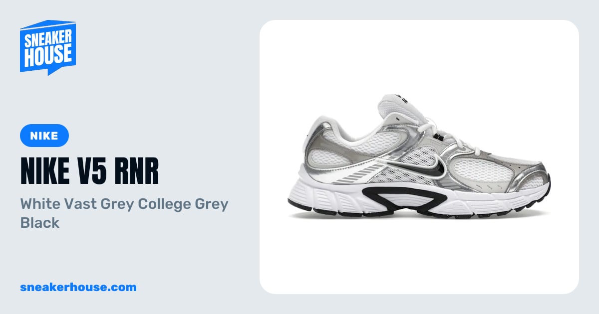 Nike V5 RNR - White Vast Grey College Grey Black | SneakerHouse