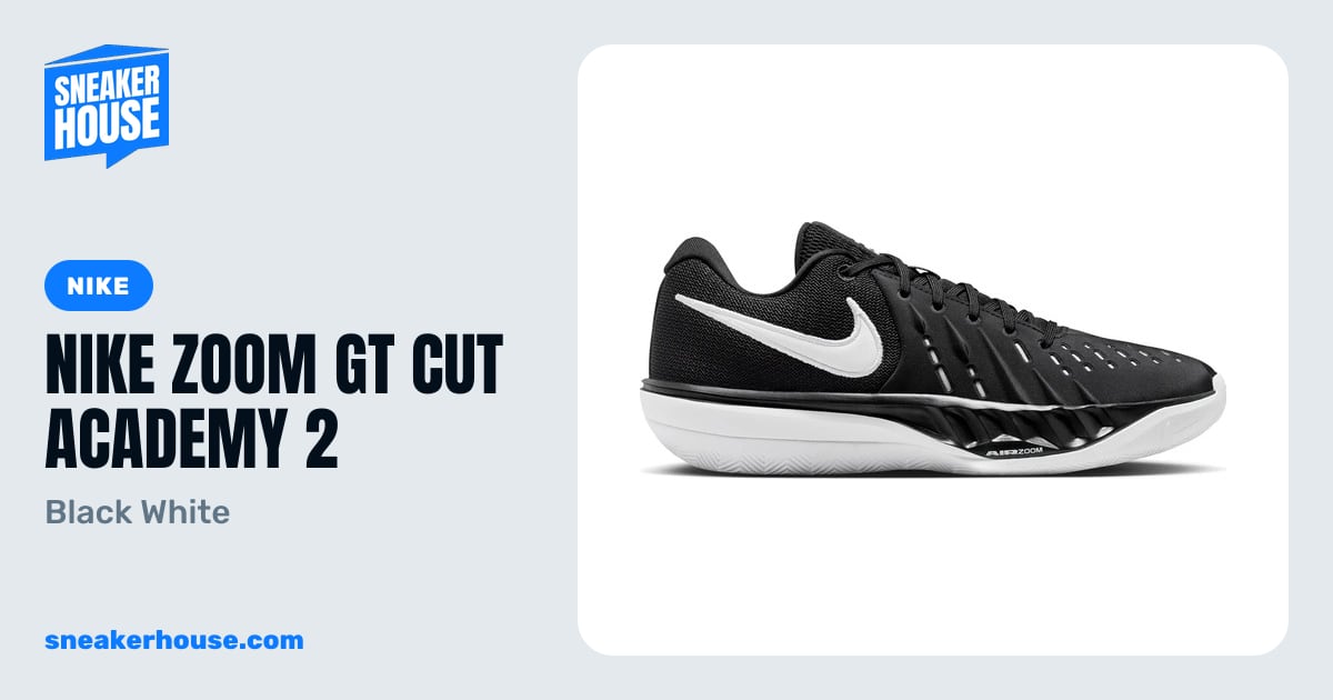 Nike Zoom GT Cut Academy 2 - Black White | SneakerHouse
