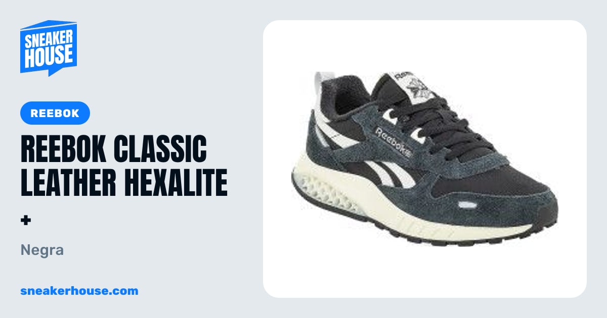 Reebok Classic Leather Hexalite + - Negra | SneakerHouse