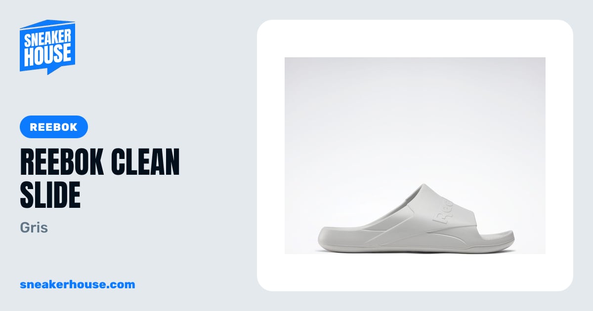 Reebok Clean Slide - Gris | SneakerHouse