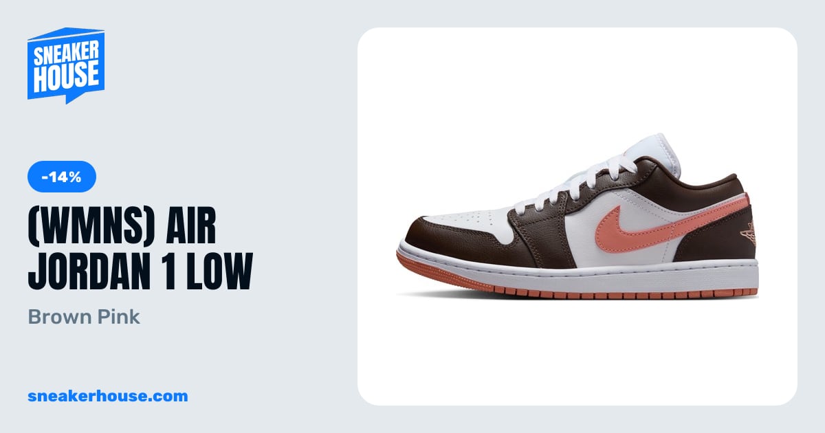 (WMNS) Air Jordan 1 Low - Brown Pink | SneakerHouse
